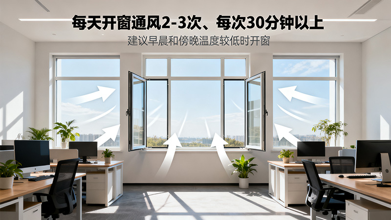 辦公室開窗通風換氣除甲醛